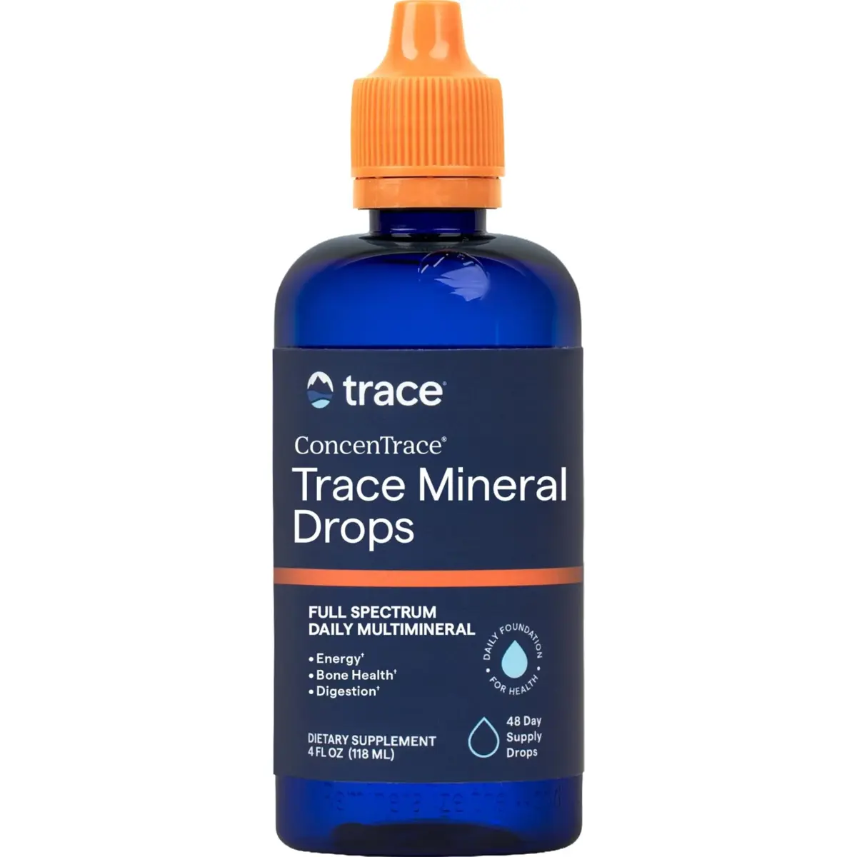 Trace Minerals ConcenTrace Mineral Drops 118ml (4 Fl Oz) | Ionic Minerals for Energy & Hydration - main product image