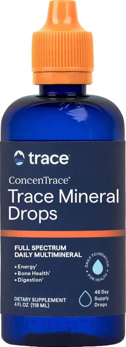 Trace Minerals ConcenTrace Mineral Drops 118ml (4 Fl Oz) | Ionic Minerals for Energy & Hydration - main product image
