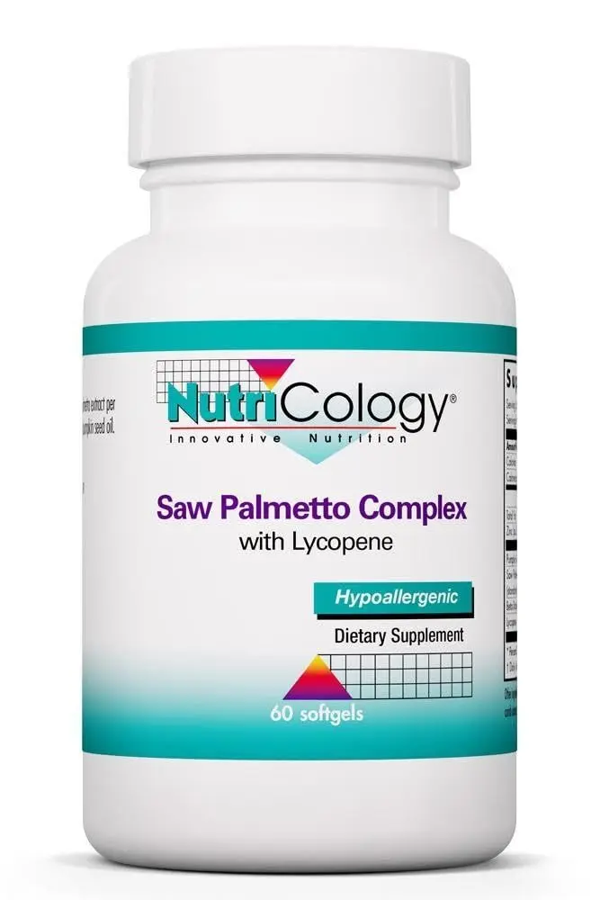 Allergy Research Group Saw Palmetto Complex with Lycopene 60 Softgels | Supports Prostate & Urinary Health - main product image