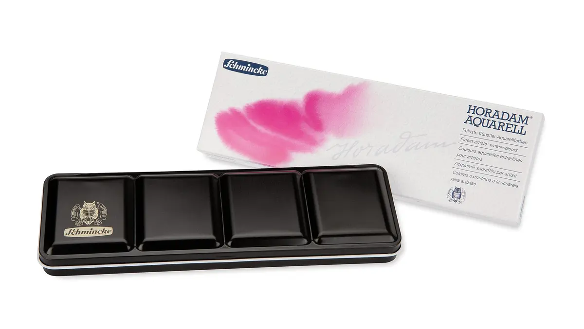 Schmincke HORADAM AQUARELL Watercolor Set 12 Colors | Finest German Artist Watercolors - view 2