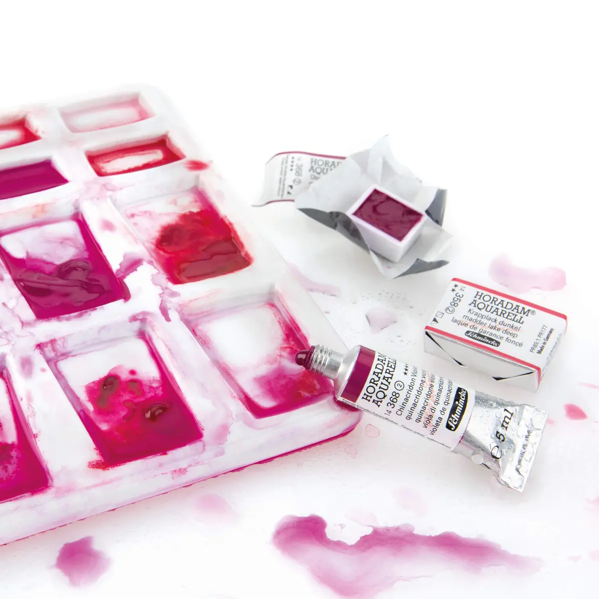 Schmincke HORADAM AQUARELL Watercolor Set 12 Colors | Finest German Artist Watercolors - view 3