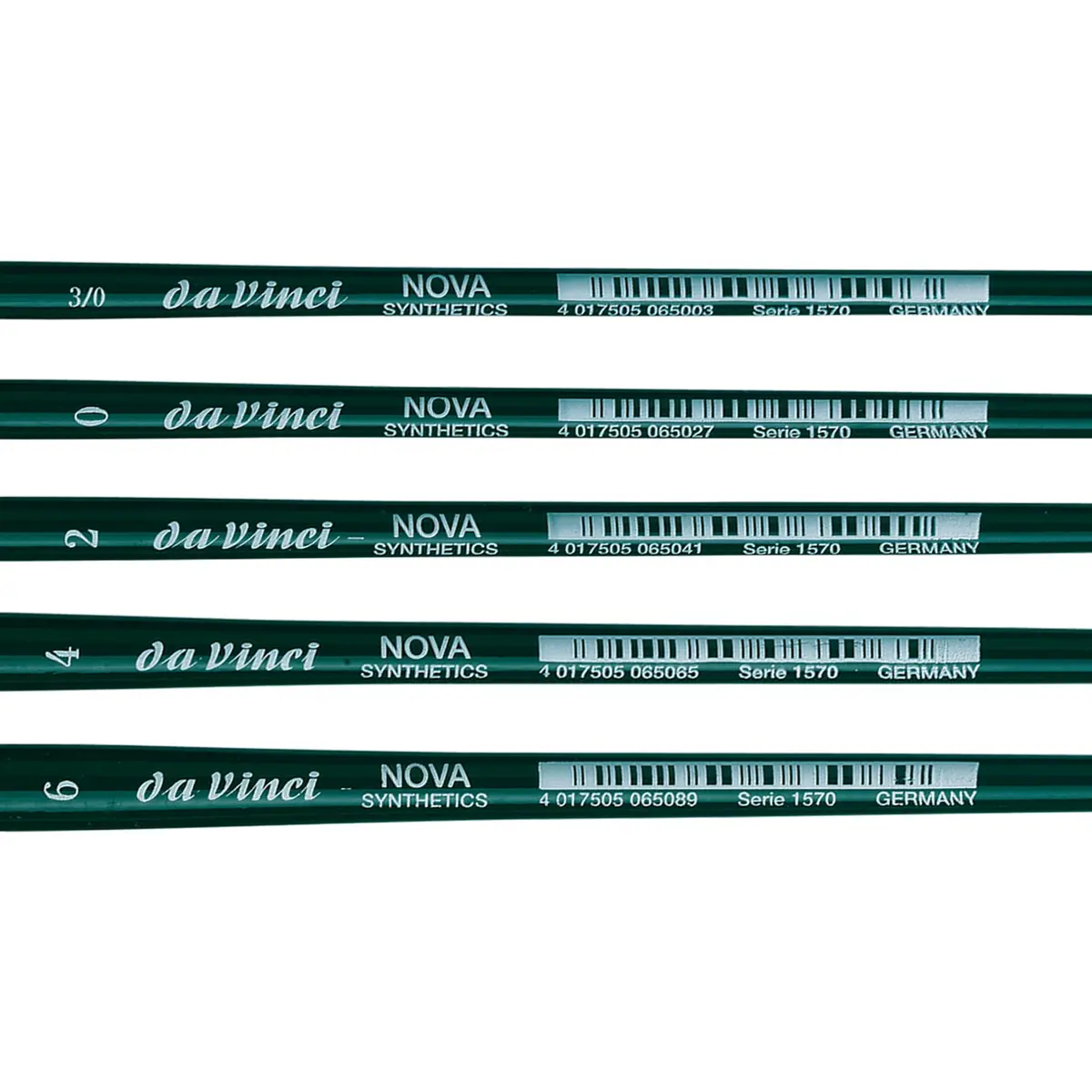 da Vinci Watercolor Series 5230 Nova Paint Brush Set, Synthetic with Vegetable Oil Brush Soap, Multiple Sizes (5 Brushes) - view 4