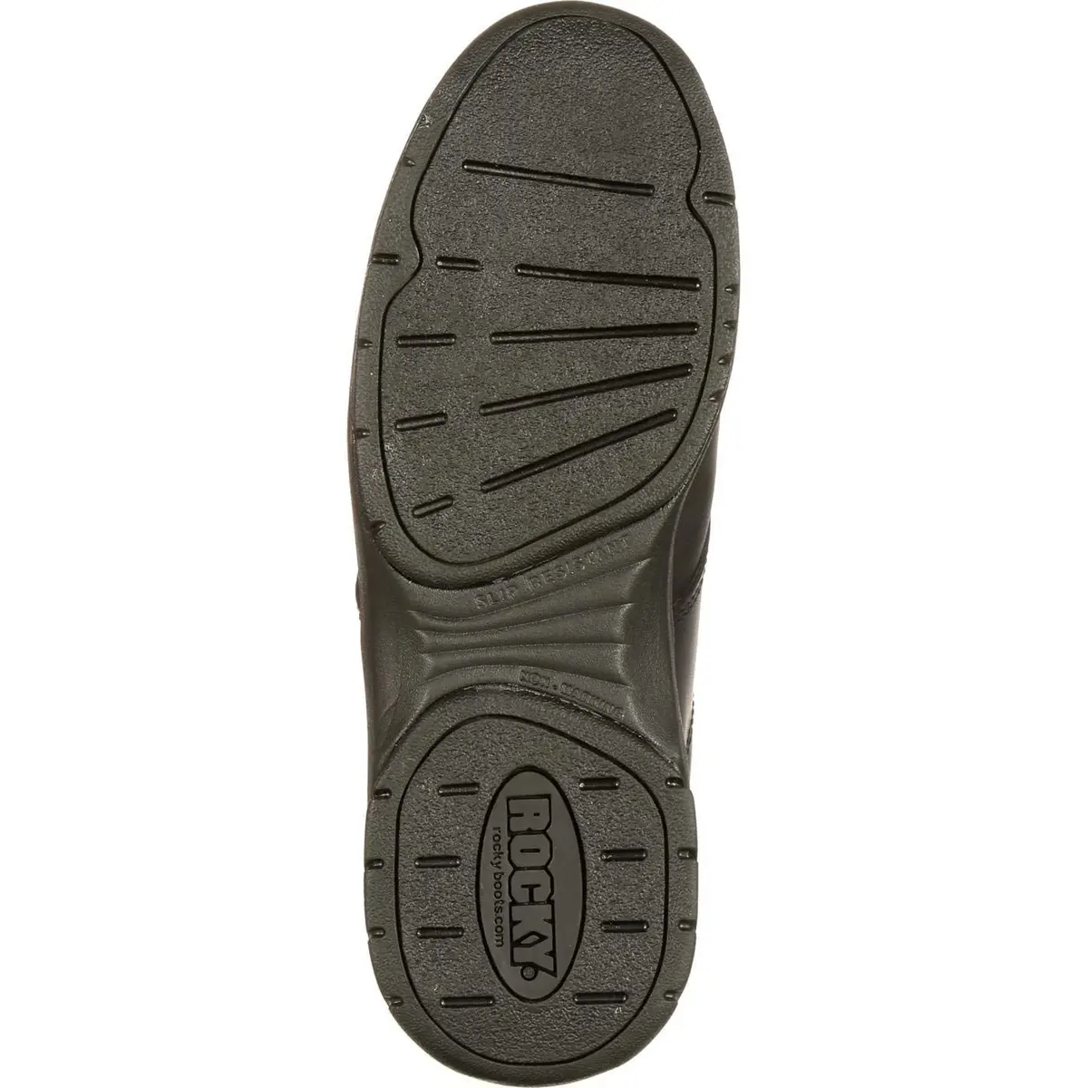 ROCKY SlipStop 911 Plain Toe Oxford Shoe, Black, Size 9(ME) | Water-Resistant Full-Grain Leather Work Shoe - view 3