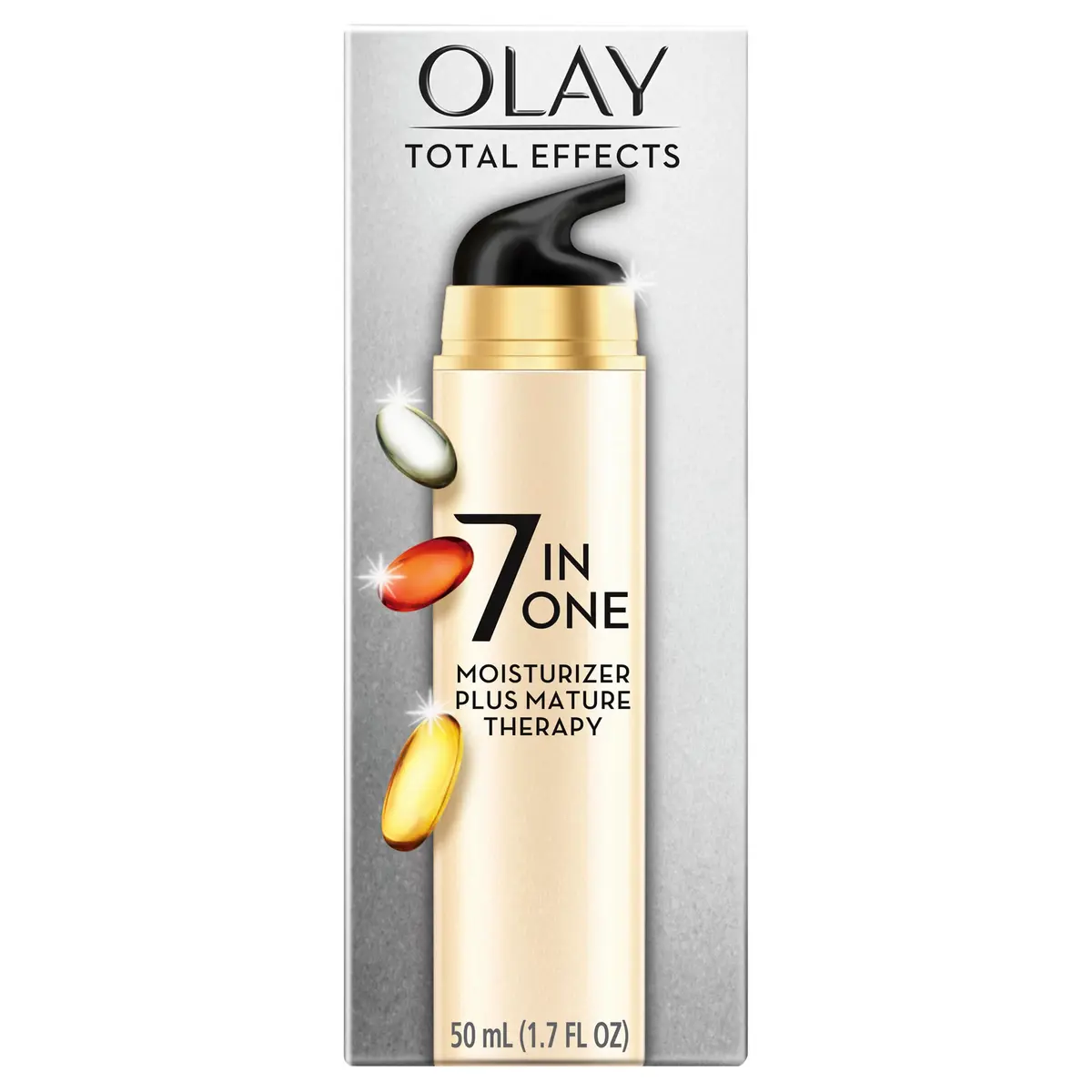 Olay Total Effects 7-In-1 Face Moisturizer Plus Mature Therapy, Beige, 50ml | Visibly Younger Skin - main product image