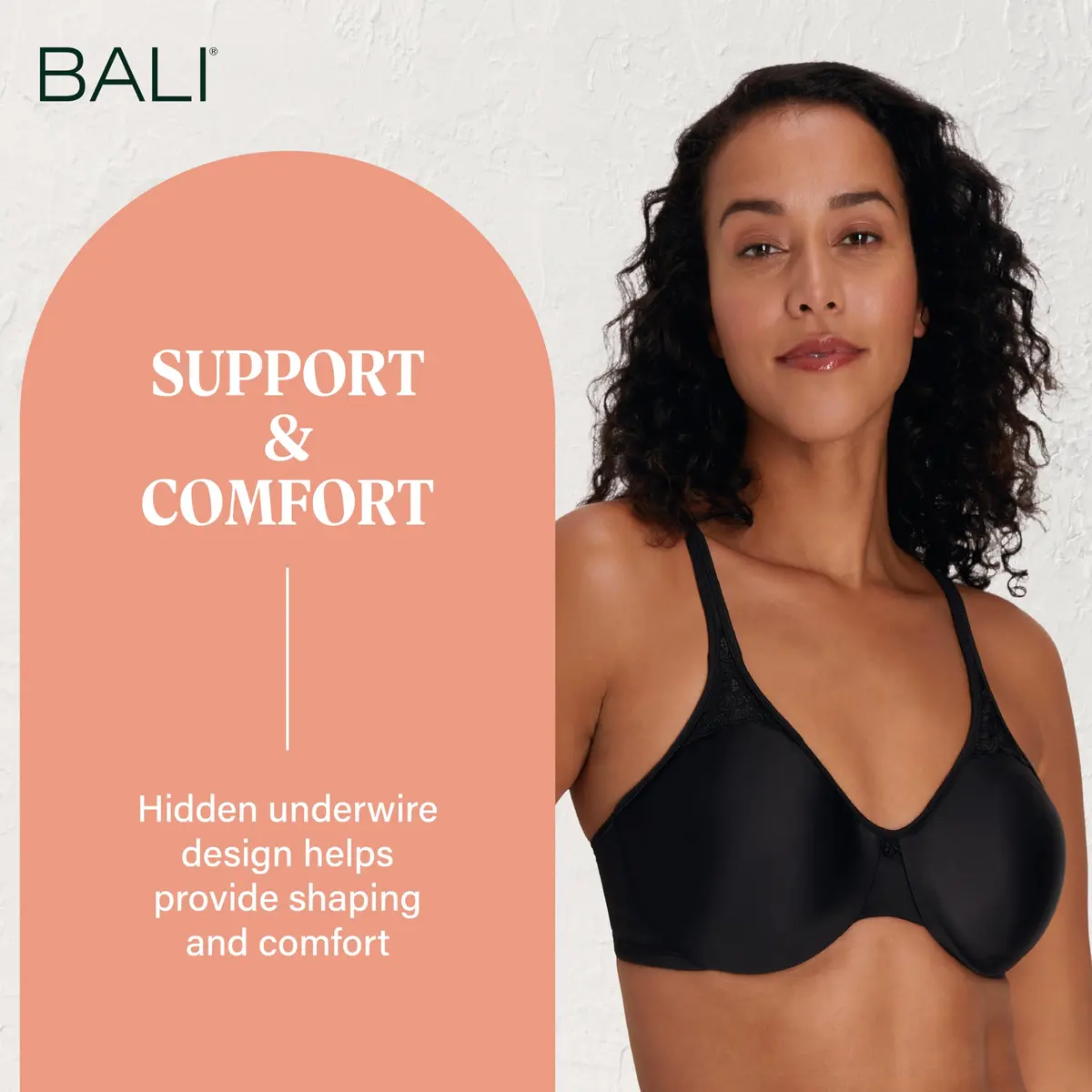 Bali Passion for Comfort Underwire Minimizer Bra 38DDD | Supports & Shapes - view 6