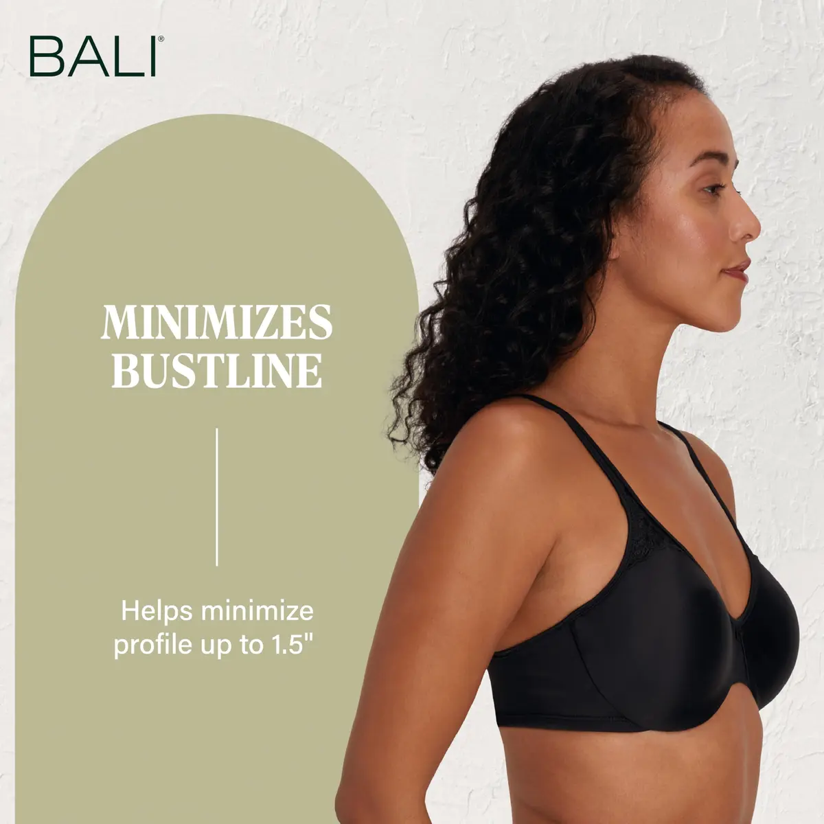 Bali Passion for Comfort Underwire Minimizer Bra 38DDD | Supports & Shapes - view 8