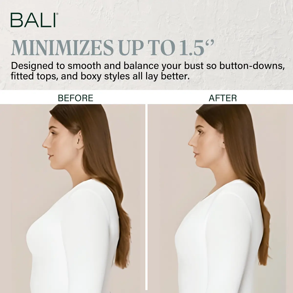 Bali Passion for Comfort Underwire Minimizer Bra 38DDD | Supports & Shapes - view 4