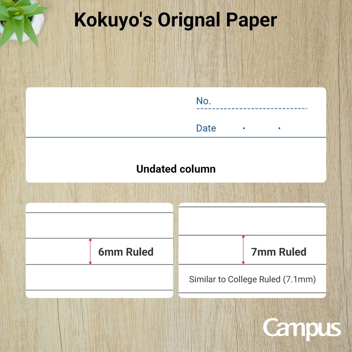 KOKUYO B5 Composition Notebook with 6mm Ruled | Japan Import, 100 Sheets, Blue - view 8