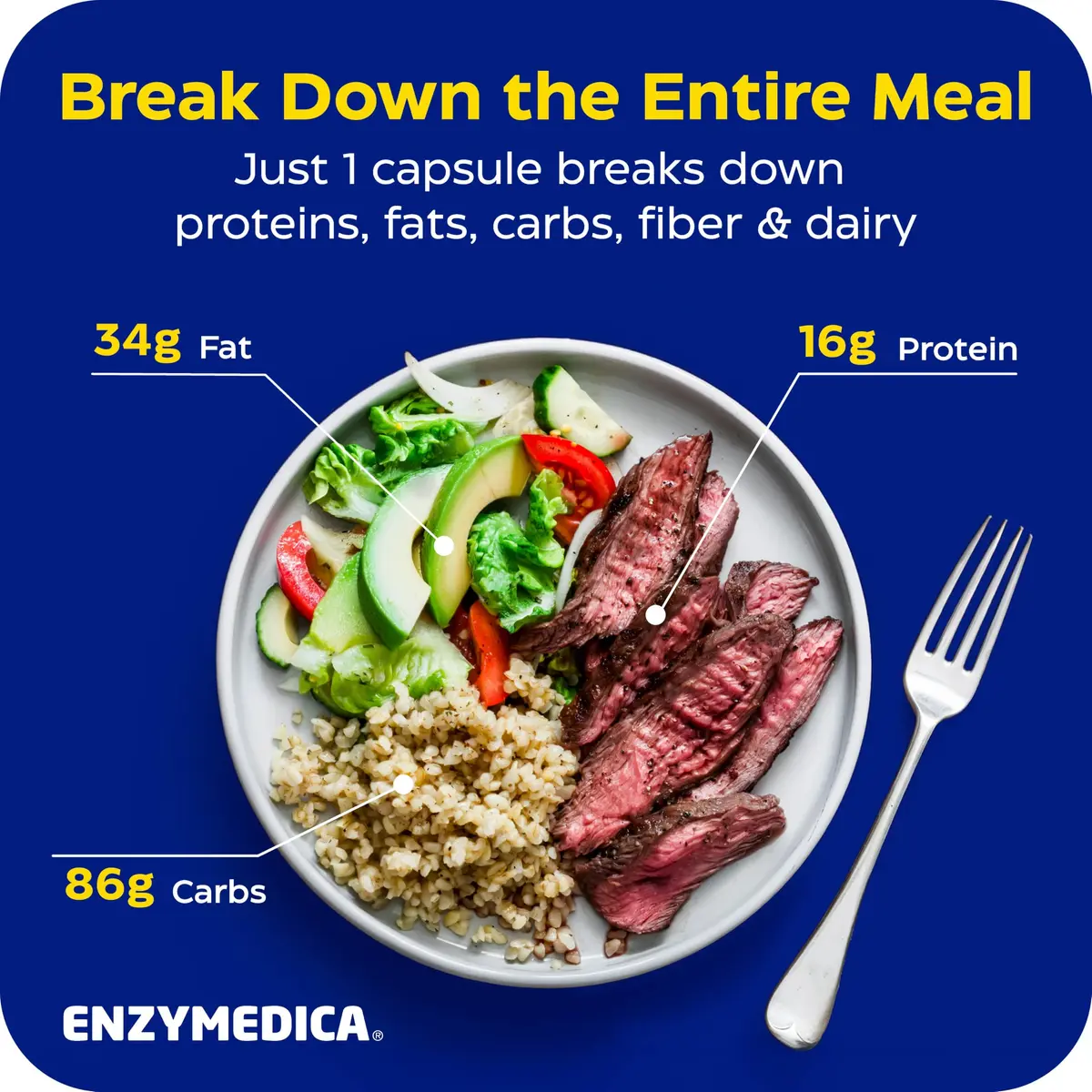 Enzymedica Digest Gold, Maximum Strength, ATPro Energy Support - 45 Caps | Fast-Acting Digestive Enzymes for Gas & Bloating - view 5