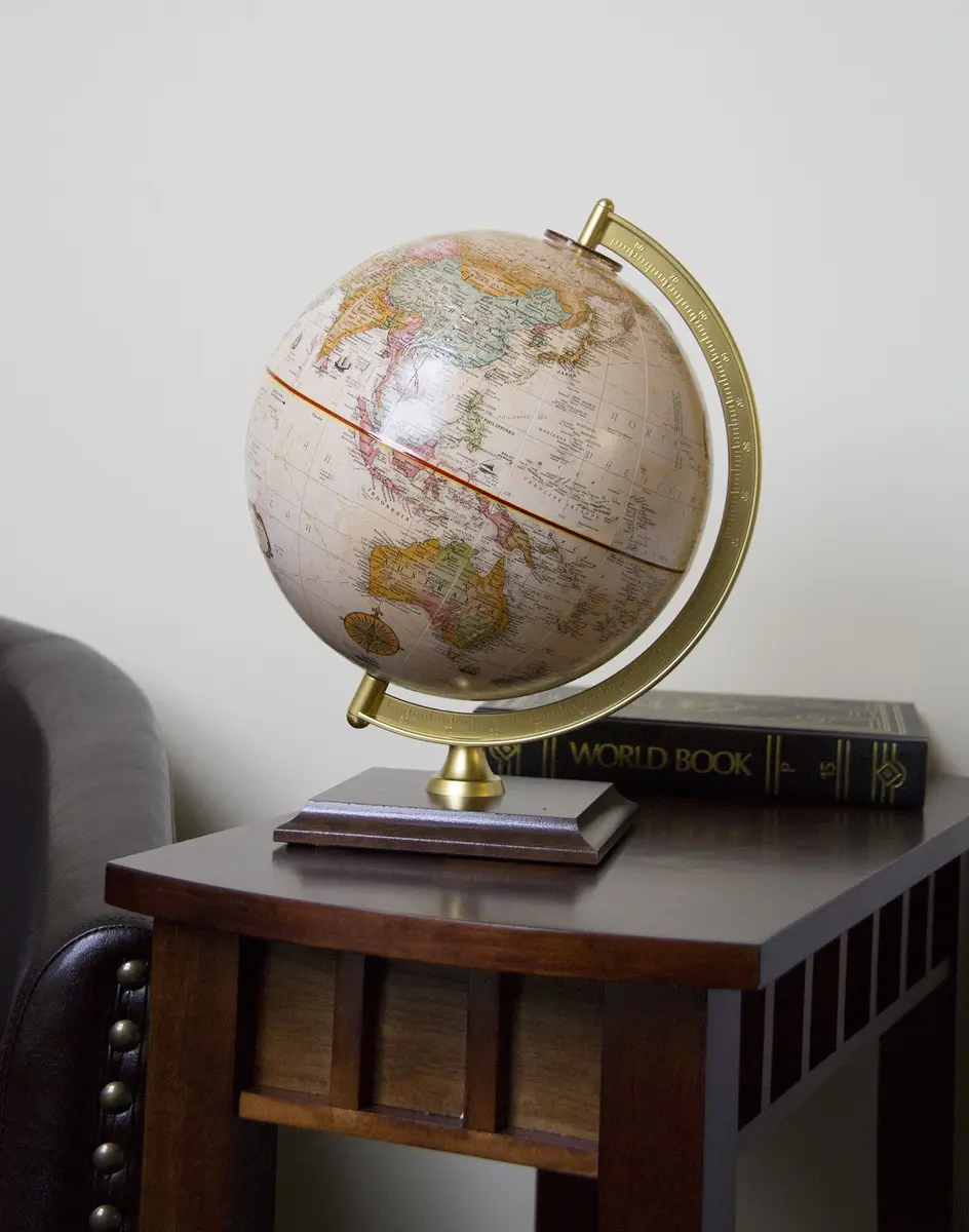 Replogle Globes Forester Globe 9-Inch Diameter Antique Ocean Raised Relief - view 3