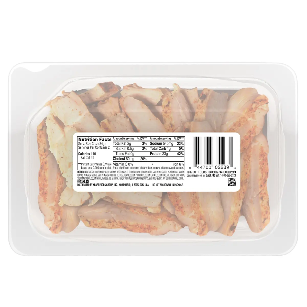 Oscar Mayer Carving Board, Southwestern Seasoned Grilled Chicken, 6 oz | Fully Cooked, Ready to Eat - view 8