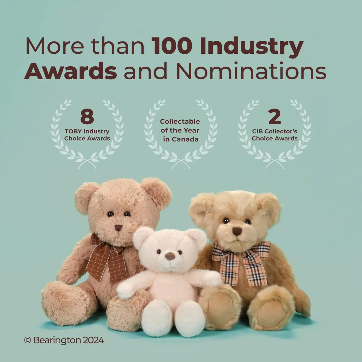Bearington Birthday Bear Stuffed Animal 10" | Realistic Plush Teddy for Kids & Toddlers - view 4