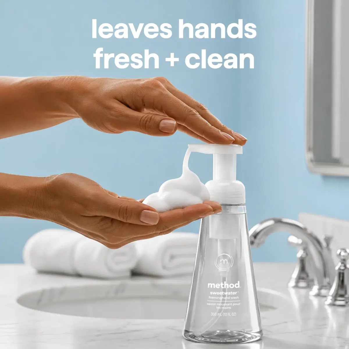method Foaming Hand Wash Sweet Water 300ml (10 fl oz) | Gentle Cleansing for All Skin Types - view 7
