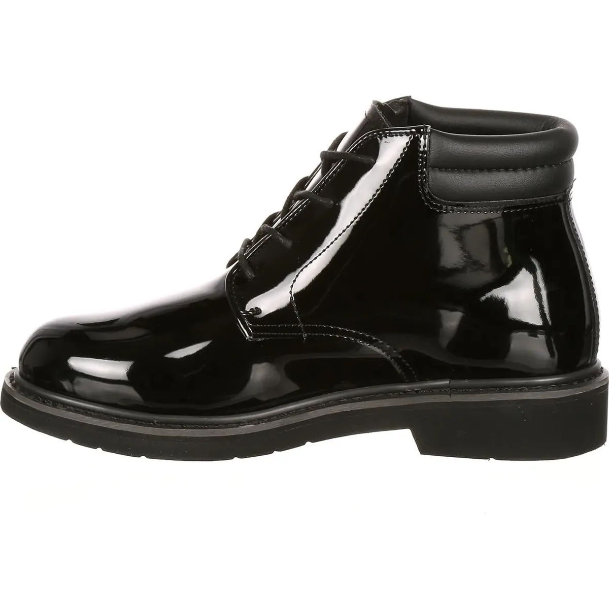 ROCKY Dress Leather High Gloss Chukka, Black, Size 13(EW) | Durable Water-Resistant Work Boot - main product image