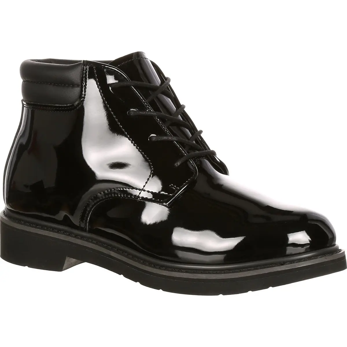 ROCKY Dress Leather High Gloss Chukka, Black, Size 13(EW) | Durable Water-Resistant Work Boot - view 6