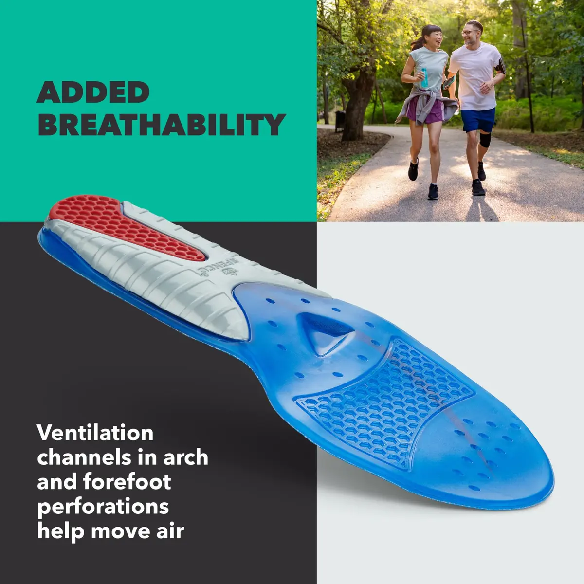 Spenco Gel Comfort Shoe Insole with Cushioning and Support, Men's 14-15.5 | Moderate arch support, breathable, APMA Seal - view 7