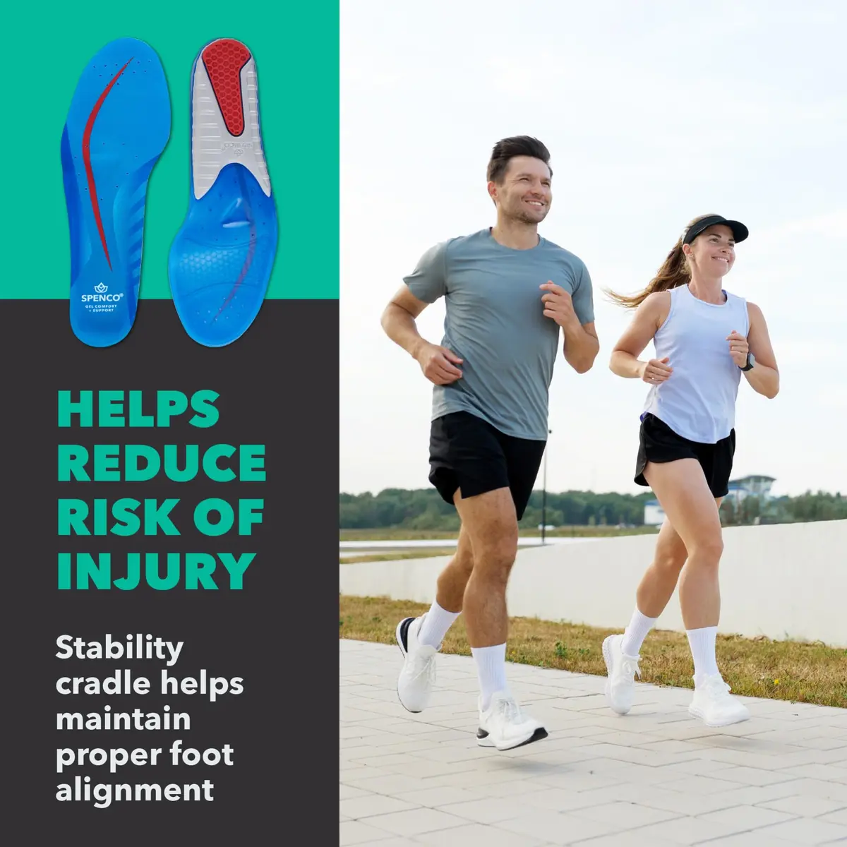 Spenco Gel Comfort Shoe Insole with Cushioning and Support, Men's 14-15.5 | Moderate arch support, breathable, APMA Seal - view 3