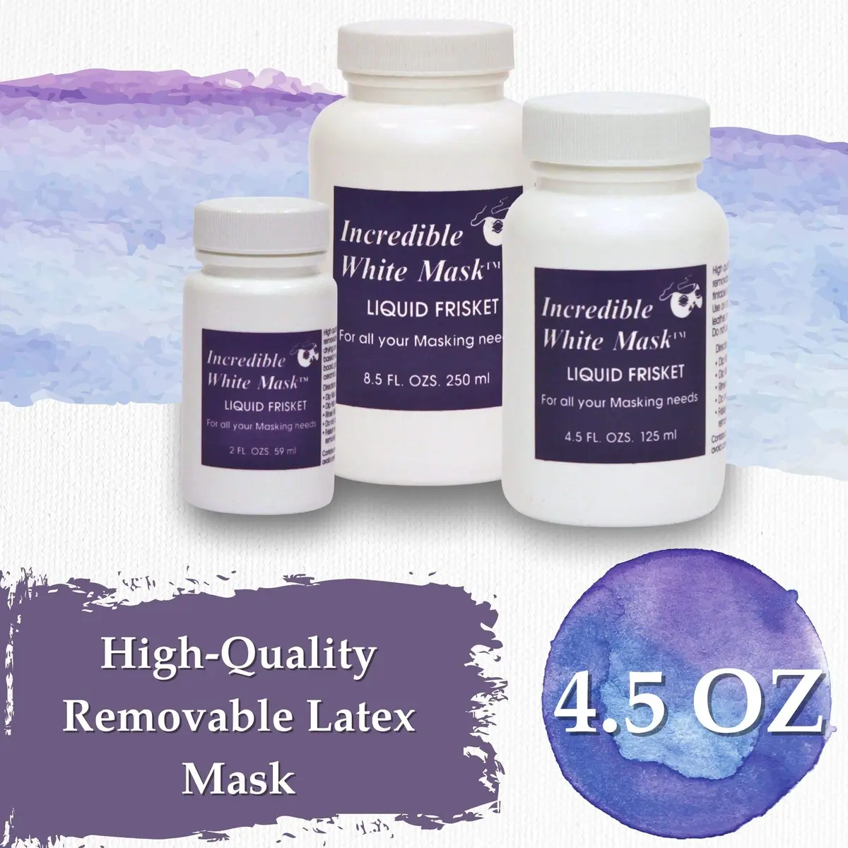 Grafix White Mask Liquid Frisket 8.5 oz | Latex Mask for Art & Crafts - view 2