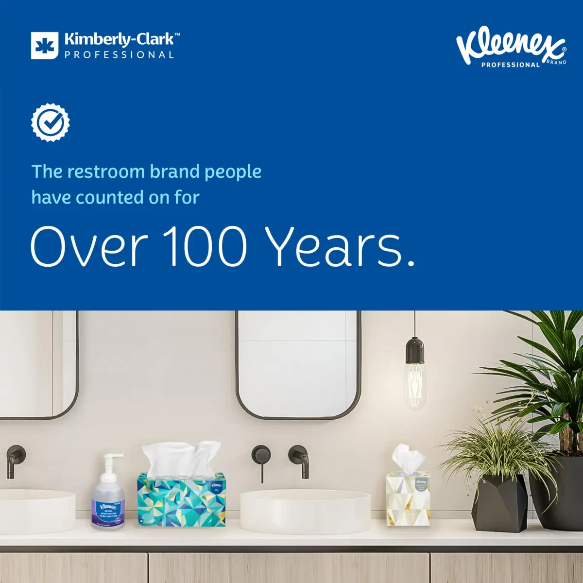KLEENEX Pop-Up Box Hand Towels, Paper, 120 Count (Pack of 1) | Water-Resistant Coating for Moisture Protection - view 2