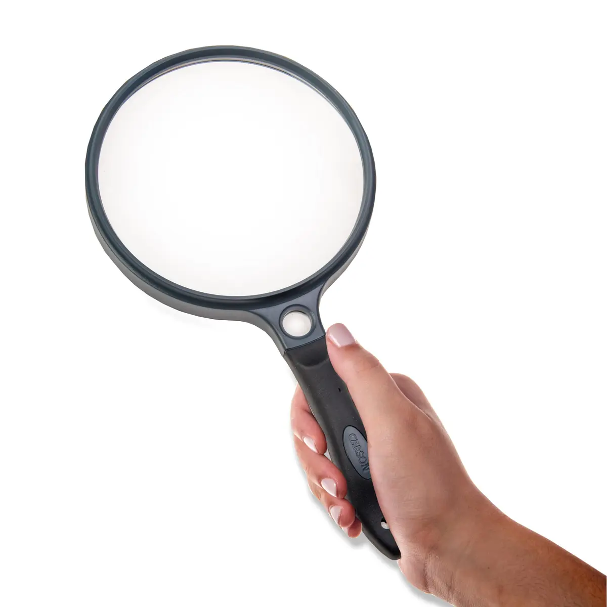 Carson SureGrip 2x Acrylic Magnifier 5" | Soft Grip with 11.5x Spot Lens for Close Inspection - view 4