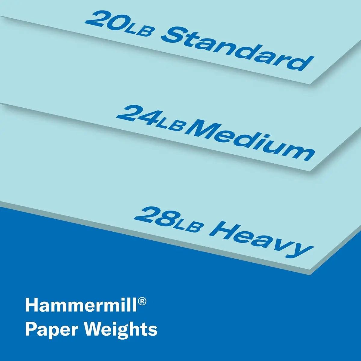 Hammermill Colored Paper 20 lb Blue Printer Paper 8.5 x 11 | Smooth Surface, 500 Sheets - view 4