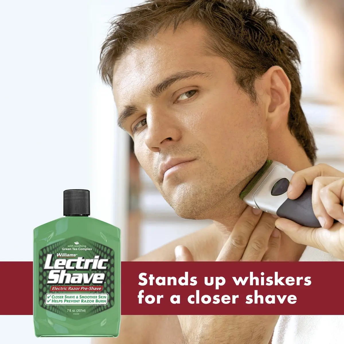 Williams Lectric Shave Electric Razor Pre-Shave Gel 414ml (14 Fl Oz) | Closer Shave for Sensitive Skin - view 4