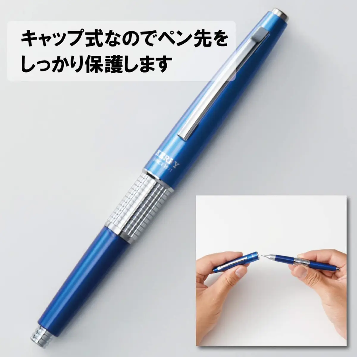Pentel Mechanical Pencil Kerry 0.5mm Blue | Fine Refillable Writing Instrument for Office & School - view 5