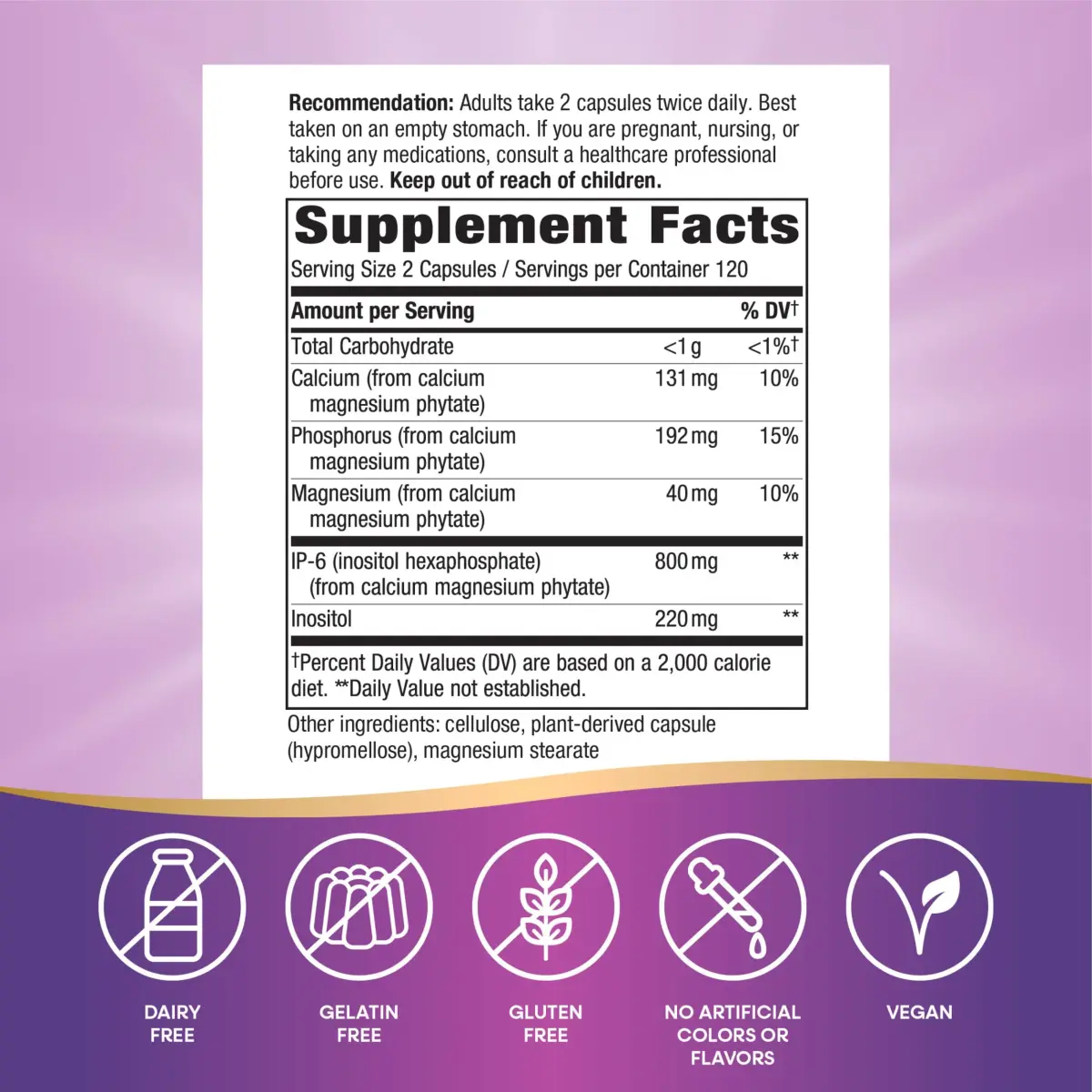 Nature's Way Cell Forté IP-6 & Inositol Immune Support Capsules 240 Count | Supports Immune System - view 4