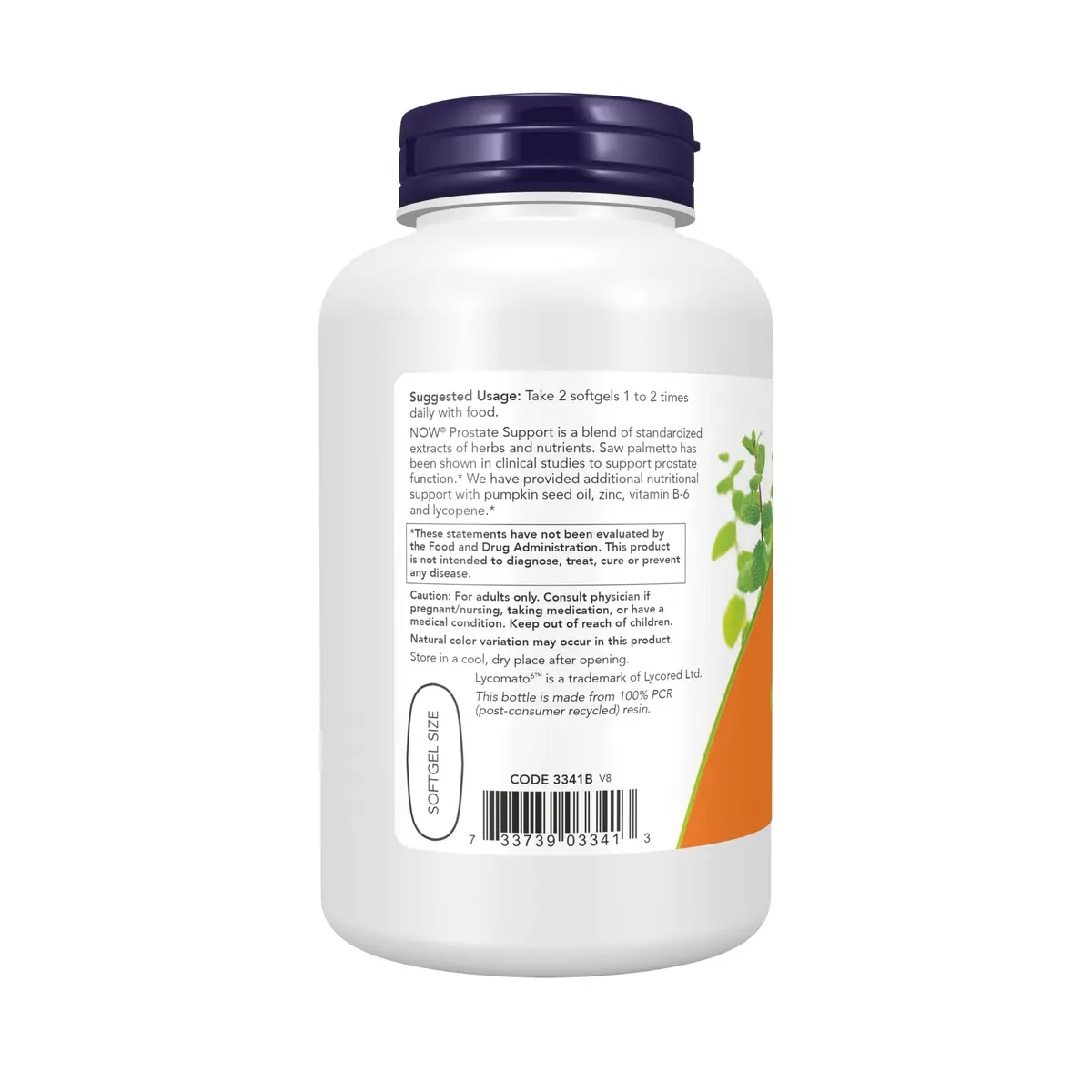 NOW Supplements Prostate Support w/Standardized Saw Palmetto 180 Softgels | Supports Prostate Function & Health - view 3