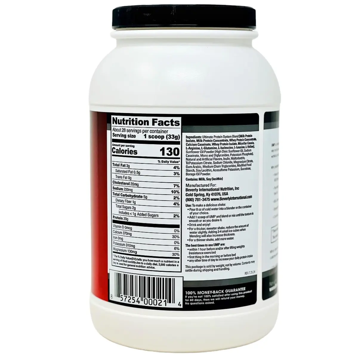 Beverly International UMP Protein Powder, Vanilla, 32.8 oz | Supports Lean Muscle & Fat Loss - view 2