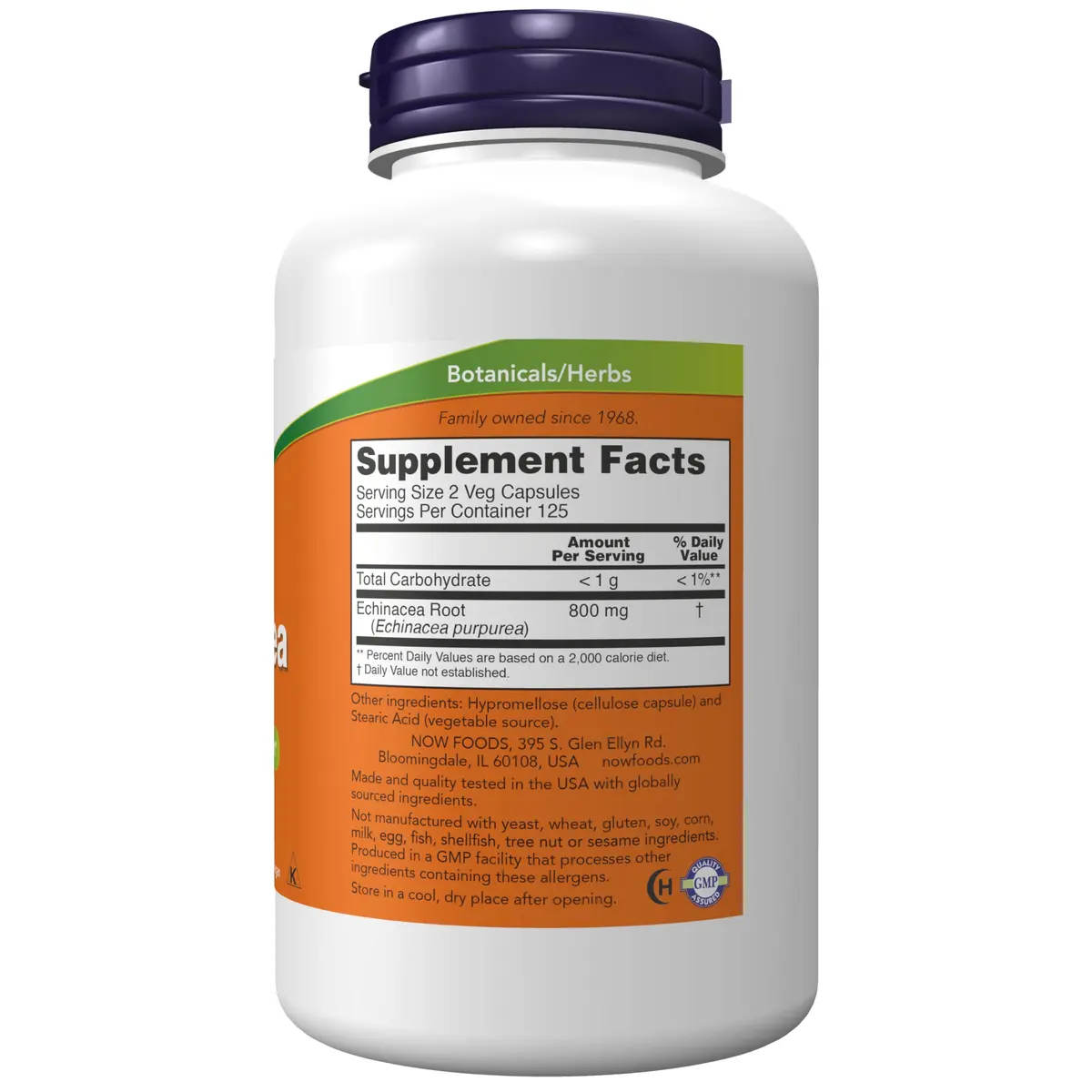 NOW Supplements, Echinacea 400 mg, Immune Support, 250 Veg Caps | Supports immune health naturally - view 2