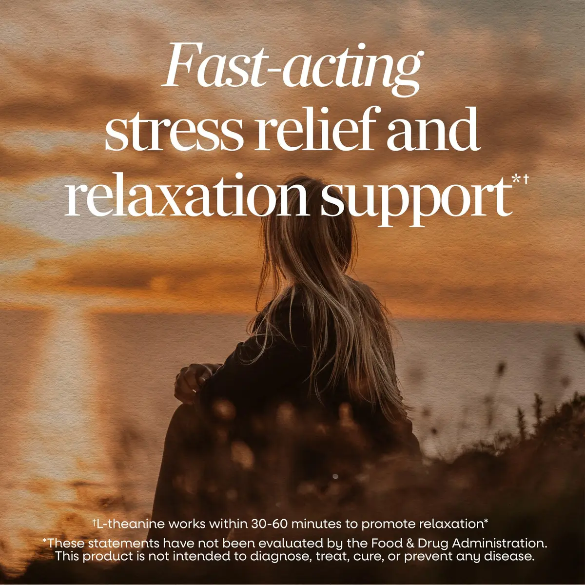 Nature's Way L-Theanine Stress Relief 60 ct | Fast-Acting Relaxation Support - view 2