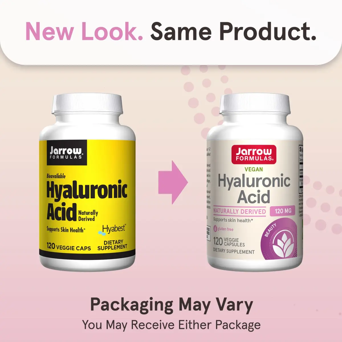 Jarrow Formulas Hyaluronic Acid 120 mg, 120 Veggie Capsules | Skin Hydration Support - view 2
