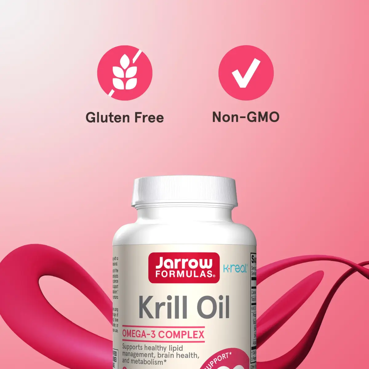 Jarrow Formulas Krill Oil 1200mg Softgels (60 Count) | Phospholipid Omega-3 with Astaxanthin for Brain & Heart Health - view 5