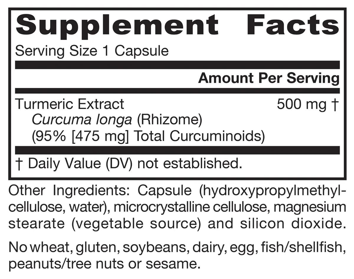 Jarrow Formulas Curcumin 95 Turmeric Extract Supplement 120 Capsules | Joint Support & Antioxidant Protection - view 9