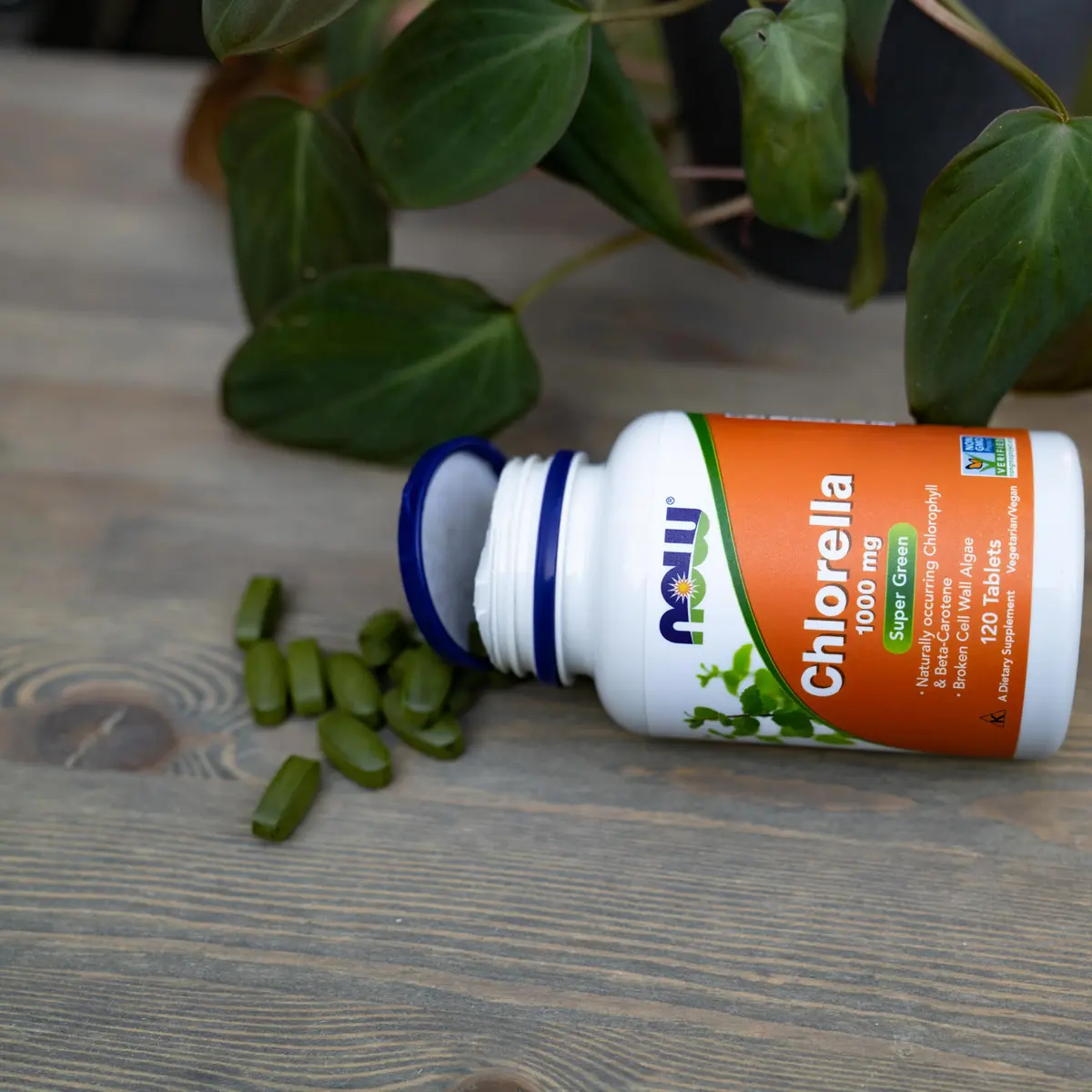 NOW Supplements Chlorella 1,000 mg | Super Green Microalgae Tablets for Detox & Energy - view 7