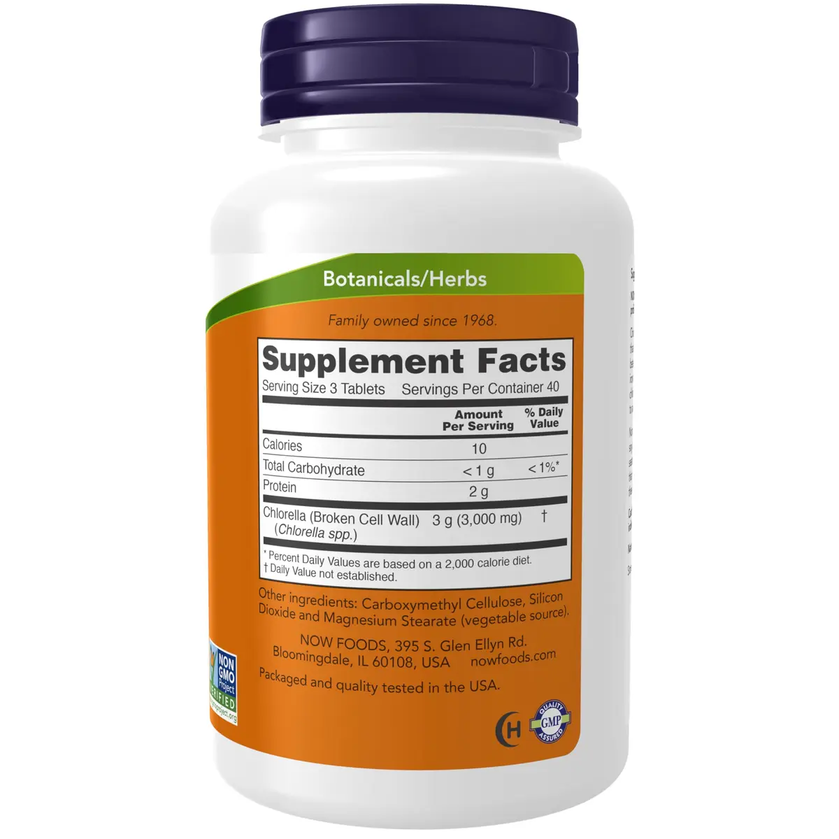 NOW Supplements Chlorella 1,000 mg | Super Green Microalgae Tablets for Detox & Energy - view 2