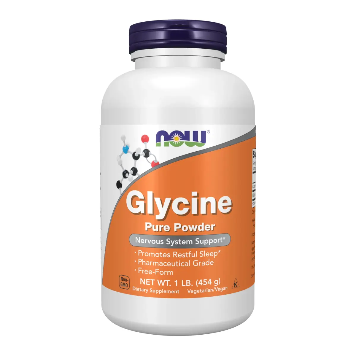 NOW Foods Glycine Pure Powder 454 g (1 lb) | Promotes Restful Sleep & Neurotransmitter Support - main product image