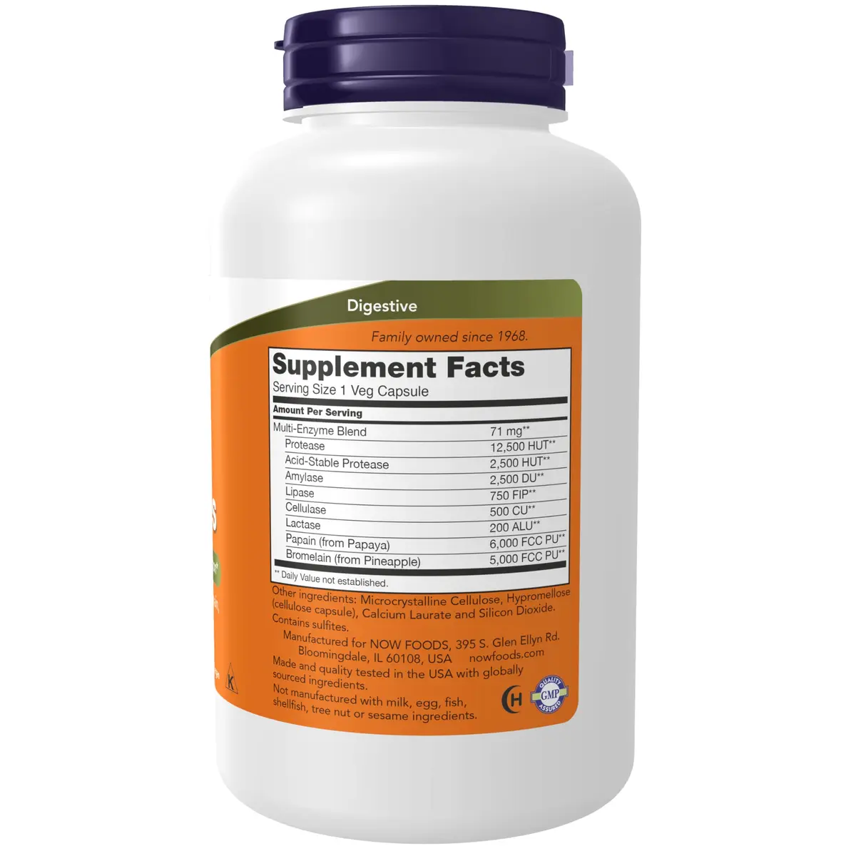NOW Supplements Plant Enzymes with Lactase, Protease, Bromelain, 240 Veg Caps | Supports Digestion & Nutrient Absorption - view 2