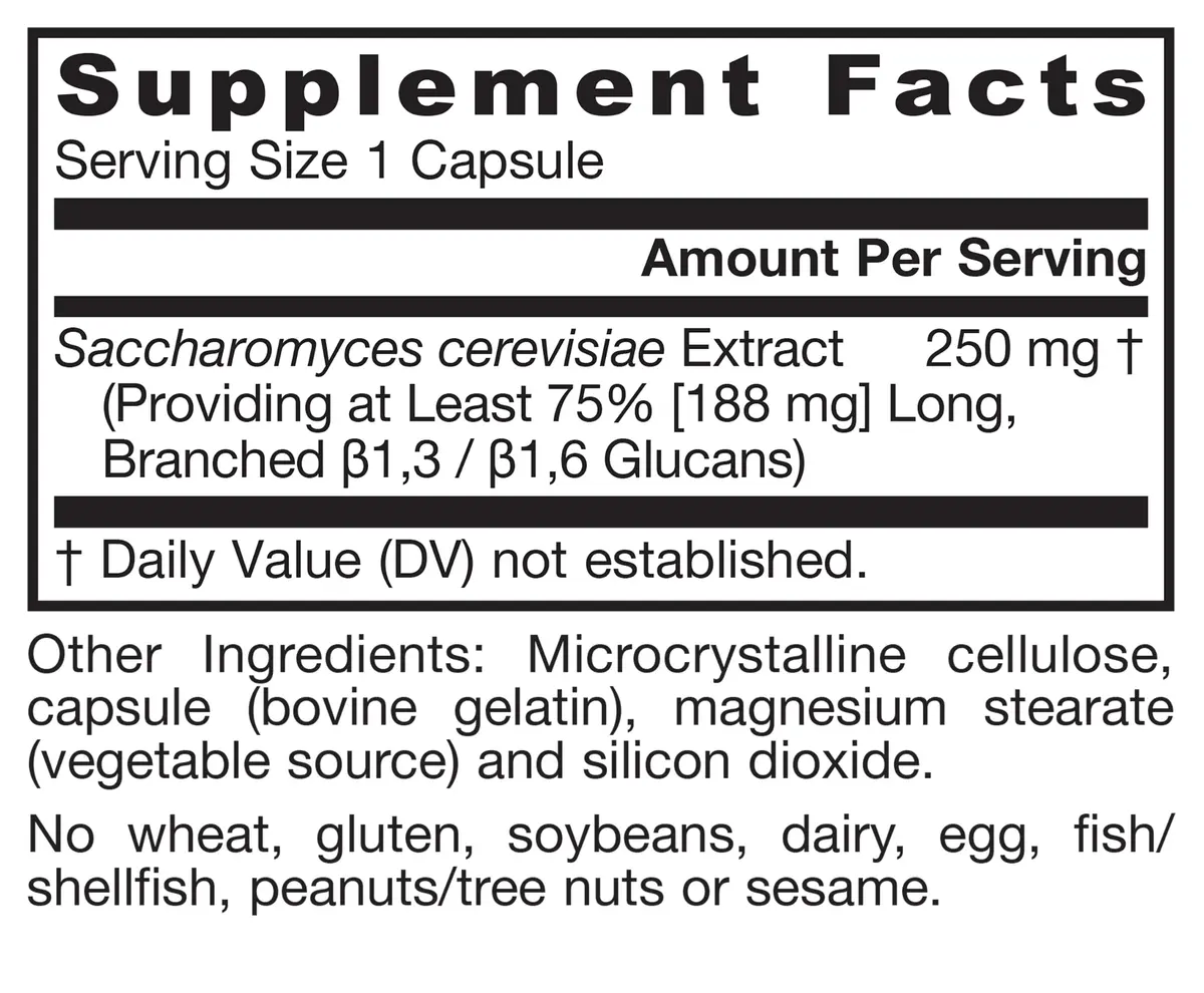 Jarrow Beta Glucan Dietary Supplement 60 Capsules | Supports Immune Health, Non-GMO & Gluten-Free - view 9