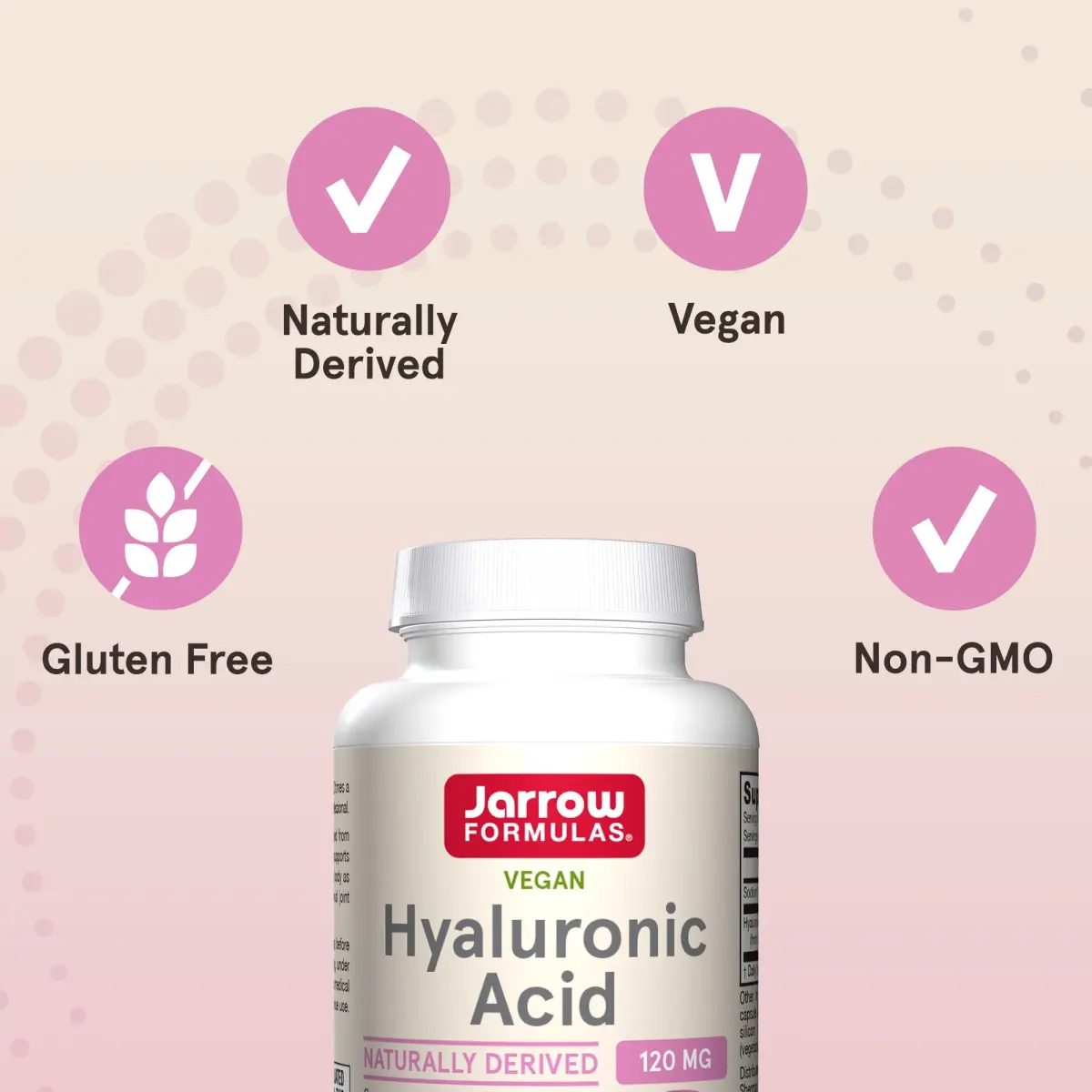 Jarrow Formulas Hyaluronic Acid 120 mg 60 Capsules | Supports Skin Hydration & Joint Health - view 5