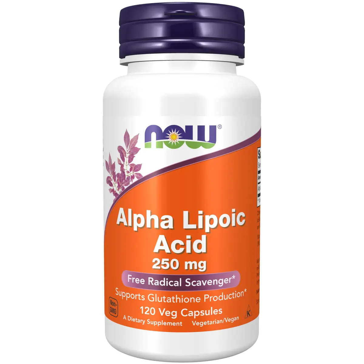 NOW Supplements, Alpha Lipoic Acid 250 mg | Supports Glutathione Production, 120 Veg Caps - main product image