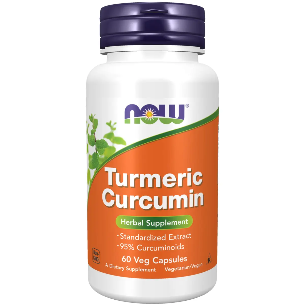 NOW Supplements, Turmeric Curcumin, 95% Curcuminoids, 60 Veg Caps | Bioactive Turmeric Extract for Inflammation & Wellness - main product image
