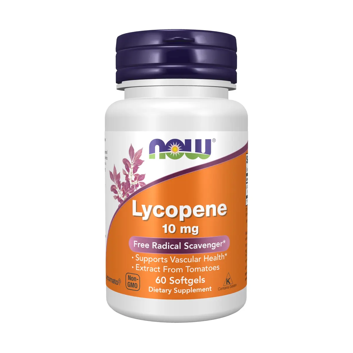 NOW Lycopene 10 mg with Tomato Extract | Supports Cardiovascular & Prostate Health - main product image