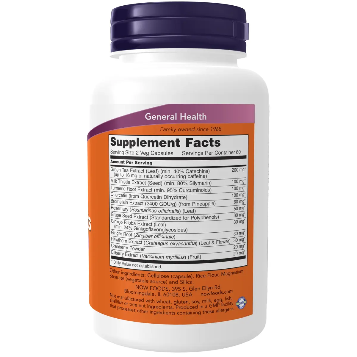 NOW Super Antioxidants with Herbal Extracts 120 Veg Capsules | Vegan Formula for Optimal Health - view 2