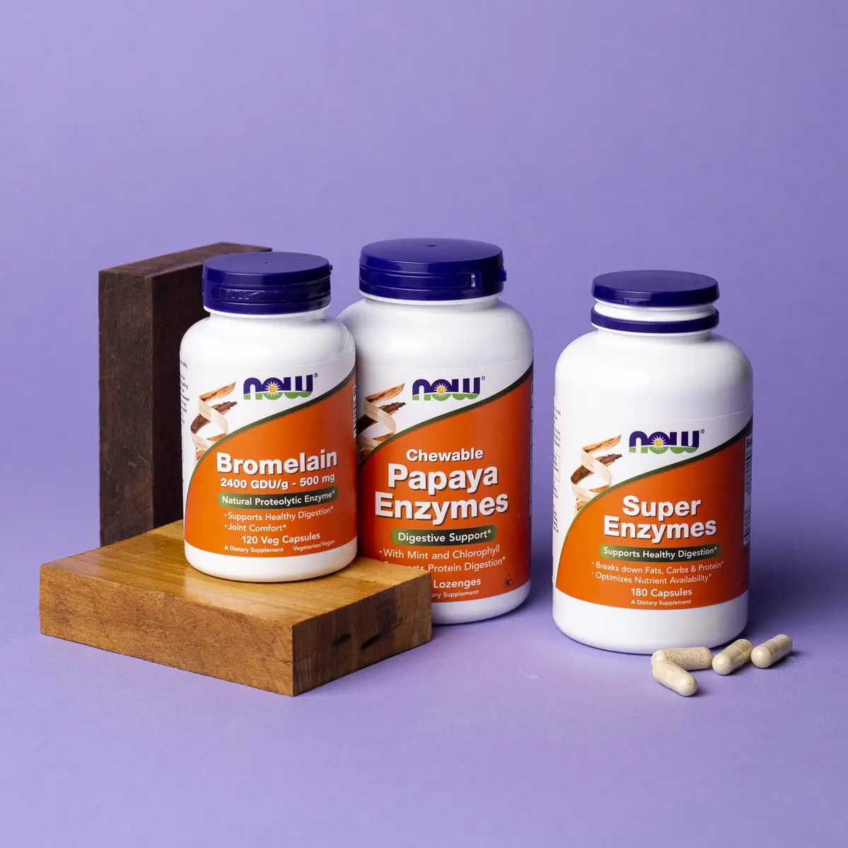 NOW Foods Super Enzymes Digestive Enzymes 180 Capsules | Supports Healthy Digestion - view 7