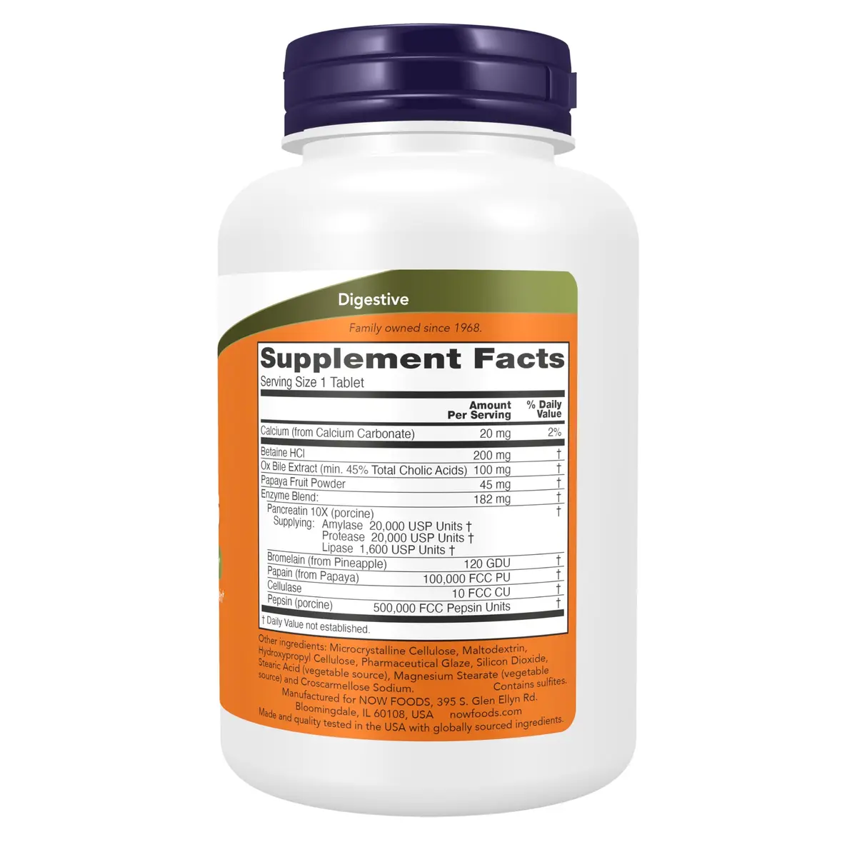 NOW Supplements Super Enzymes 180 Tabs | Supports Healthy Digestion & Nutrient Breakdown - view 2