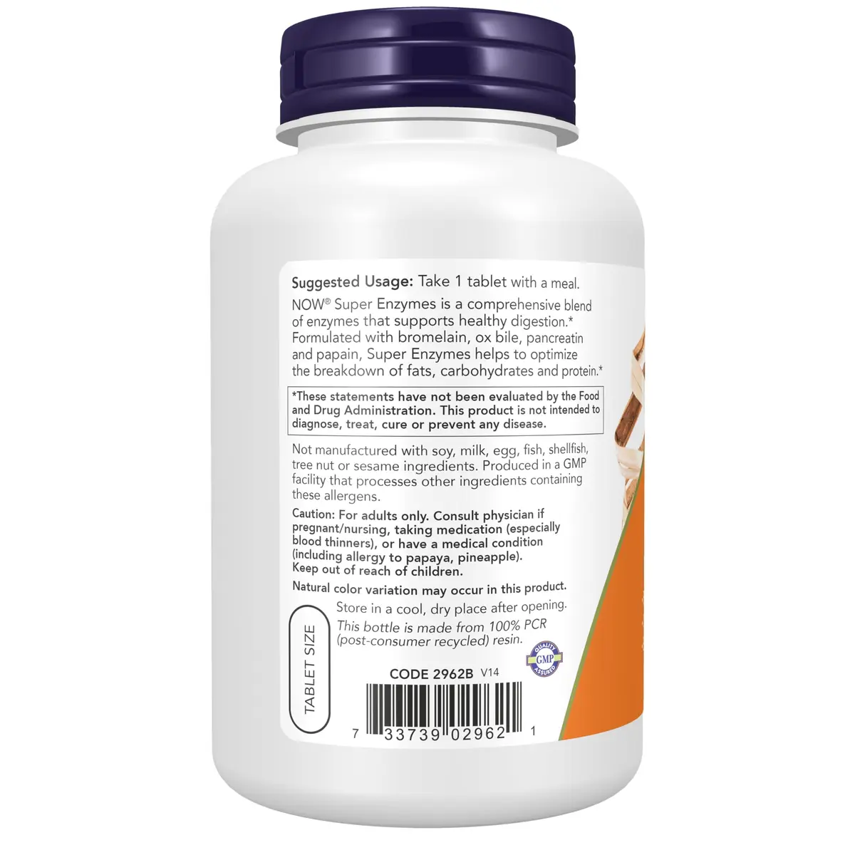 NOW Supplements Super Enzymes 180 Tabs | Supports Healthy Digestion & Nutrient Breakdown - view 3