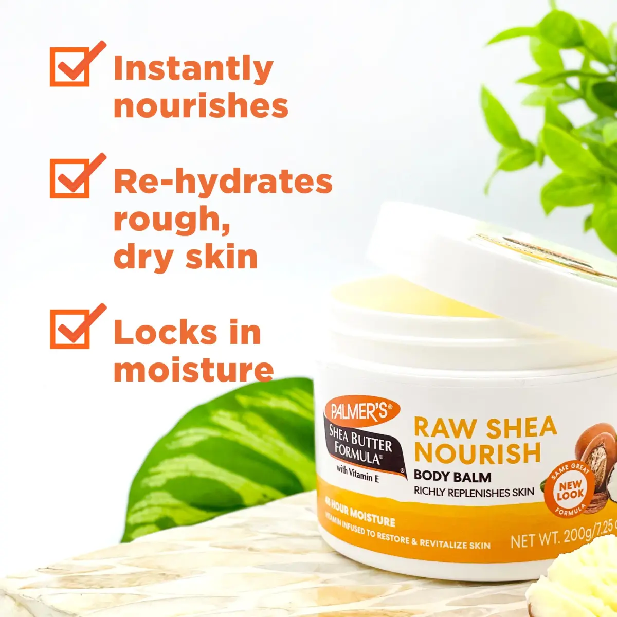 Palmer's Raw African Shea Body Butter Balm 210g (7.25 Oz) | Deeply Nourishes Dry Skin for 48 Hours - view 2