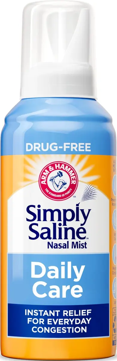 Arm & Hammer Simply Saline Nasal Spray 4.5 oz | Drug-Free Congestion Relief, Moisturizes & Clears Nasal Passages - main product image